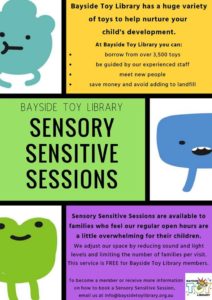 Sensory Sensitive Sessions – next session on Aug 3rd, between 12pm-1pm