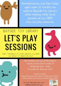 Let’s Play – next session on Aug 2nd, between 2pm-3.30pm